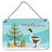 The Holiday Aisle® West of England Goose Christmas Hanging Prints Decorative Accent Metal | 8 H x 12 W x 0.03 D in | Wayfair