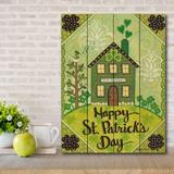 The Holiday Aisle® Happy St. Patrick's Day Wood Pallet Wood in Brown | 16 H x 12 W x 0.75 D in | Wayfair EF43739195254D23A0835A491AB36724