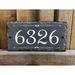 Sassy Squirrel Ink Personalized Home 1-Line Wall Address Plaque in Gray | 6 H x 12 W x 0.25 D in | Wayfair B01MSA7CHM_mount