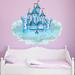 Zoomie Kids Personalized Princess Castle Wall Decal Canvas/Fabric in Blue | 27 H x 30 W in | Wayfair 4897B40548AF41BA8472BF83B87F15FA