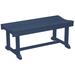 Wildridge Heritage Plastic Picnic Outdoor Bench Plastic in Blue | 31.5 H x 42 W x 18 D in | Wayfair LCC-174-42-PATRIOT BLUE