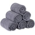 Ebern Designs Sonoita Microfiber Bath Towels Polyester in Gray | 55 W in | Wayfair FF2281DC420E4109B9679FCF28B164C9