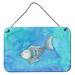 Harriet Bee Fish Watercolor Hanging Prints Wall Décor Metal in Blue/Gray | 8 H x 12 W x 0.03 D in | Wayfair 1C005C7521F94B5192286B5825264A19