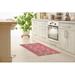 White 36 W in Kitchen Mat - Bungalow Rose Red/Ivory Area Rug Synthetics | Wayfair 140F80F9DA4645538A9027DFA44685AA