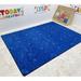 Blue 108 x 72 x 0.25 in Area Rug - Kid Carpet Animal Doodles Tufted Area Rug Nylon | 108 H x 72 W x 0.25 D in | Wayfair FE748-34A