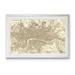 Williston Forge 'Custom Sepia Map of London' by Paul Cezanne - Picture Frame Graphic Art Print Paper | 22 H x 30 W x 1 D in | Wayfair