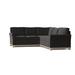 Black Reclining Sectional - Wildon Home® Bevins 108" Wide Cotton Corner Sectional | 40 H x 108 W x 96 D in | Wayfair