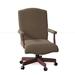 Fairfield Chair Taft Swivel Task Chair Wood/Upholstered in Red/Brown | 36 H x 24.5 W x 30.5 D in | Wayfair 1049-35_8789 06_MontegoBay_1009Brass