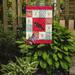 Caroline's Treasures Indian Peahen Peafowl Swedish Love 2-Sided Polyester 15 x 12 in. Garden Flag in Brown/Red | 15 H x 11.5 W in | Wayfair