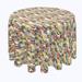 Red Barrel Studio® Geometric Round Tablecloth Polyester in Gray/Yellow | 108 D in | Wayfair D38AA256470D4014B4D6771F1C06D5F2