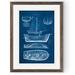 Longshore Tides 'Antique Ship print II' by Paul Cezanne - Picture Frame Painting Print Paper in Blue | 30 H x 22 W x 1.25 D in | Wayfair