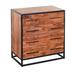 Union Rustic Ismat Handmade 4 Drawer Dresser Wood/Metal in Brown | 32 H x 30 W x 16 D in | Wayfair F46660881FE0421AA0058A506DD222D6