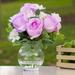 Ophelia & Co. Silk Roses Floral Arrangements in Vase Silk in Pink/Indigo | 10 H x 6 W x 6 D in | Wayfair 8761D0A5E19D490AA319D42B40C9A29F