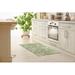 Green/White Rectangle 3' x 5' Kitchen Mat - Canora Grey Rolen Kitchen Mat Synthetics | Wayfair 0059DDFF06844E3386D4D2D3F6E343CA