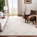 White 60 x 0.28 in Indoor Area Rug - House of Hampton® Hively Ikat Handmade Tufted Wool Ivory Area Rug Wool/Cotton | 60 W x 0.28 D in | Wayfair