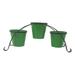 Rosalind Wheeler Brock Wrought Iron Pot Planter Metal in Green | 11.5 H x 28 W x 9 D in | Wayfair F97B488CA767428A9E99E02045A22688