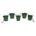 Rosalind Wheeler Brock Wrought Iron Pot Planter Metal in Green | 11.5 H x 44 W x 9 D in | Wayfair 8DF75BDE9C084E46A583C599FC9DB69C