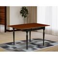 Charlton Home® Monza 36" Extendable Drop Leaf Rubberwood Solid Wood Dining Table Wood in Black | 30 H in | Wayfair 76056D1F013C4F9C920E3EE42E56D529