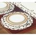 Ophelia & Co. Damarcus 15" Doily Polyester in Brown/White | 15 W x 15 D in | Wayfair D009E9C65EE74EC9B921F3C8EFC56307