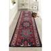 White 36 x 0.4 in Area Rug - Bungalow Rose Custom Size Persian Red Medallion Distressed Design Canvas Backing Hotel Quality Rug | Wayfair