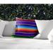 World Menagerie Northmoor Cotton Indoor/Outdoor Striped Pillow Eco-Fill/Cotton in Green/Blue/Indigo | 18 H x 18 W x 4 D in | Wayfair