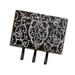 East Urban Home Ironwork Fence Wall Key Organizer w/ Key Hooks Metal in Black | 7.5 H x 8 W x 1.25 D in | Wayfair ED1F643EB00543D3A417E78E096F09FB