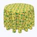 The Holiday Aisle® Hort Falling & Shamrock Joy Tablecloth Polyester in Gray/Green/Yellow | 114 D in | Wayfair 2C03BE22D938420AAAD2BABDDE9C16D1