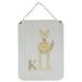 Isabelle & Max™ K for Kangaroo Alphabet Hanging Prints Wall Décor Metal in Brown/Gray | 12 H x 16 W x 0.03 D in | Wayfair