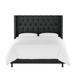 Canora Grey Casstown Standard Bed Upholstered/Metal in Black | 56 H x 79 W x 89 D in | Wayfair 75BA3C166F8F438E8C96927EAF4909C9