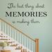 Latitude Run® The Best Thing About Memories Is Making Them Wall Decal Metal in Black/Gray | 22 H x 40 W in | Wayfair