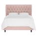 Birch Lane™ Mai Tufted Standard Bed Polyester in Pink | 55 H x 65 W x 85 D in | Wayfair 25A4D60FE43644678F48BDABFA3AE484