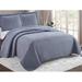 Latitude Run® Dyre Hypoallergenic Microfiber Reversible 2 Piece Quilt Set Polyester/Polyfill/Microfiber in Black | Twin | Wayfair