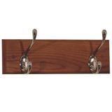 Wooden Mallet 4 - Hook Wall Mounted Coat Rack Wood/Metal in Gray/Brown | 3.5 H x 12 W x 4.5 D in | Wayfair HCR-2NMO