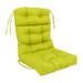 Latitude Run® Indoor/Outdoor Seat/Back Cushion Polyester in Green/Blue/Yellow | 5 H x 22 W x 21 D in | Wayfair 6E0D0109EE534094BC72FB73C07400B1