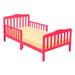 Harriet Bee Rossland Toddler Bed Wood in Pink | 24.6 H x 29.6 W x 53 D in | Wayfair 5F4598A5C2B04FF4AB32BAF91989B935