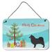 The Holiday Aisle® Pit Bull Terrier Christmas Hanging Prints Decorative Accent Metal | 8 H x 12 W x 0.03 D in | Wayfair