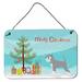 The Holiday Aisle® Pit Bull Terrier Christmas Hanging Prints Decorative Accent Metal | 8 H x 12 W x 0.03 D in | Wayfair