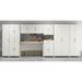 WFX Utility™ Aleg 5-Piece Garage Storage Cabinet System Manufactured Wood in White | 74.3 H x 84 W x 15.4 D in | Wayfair