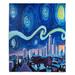 Hokku Designs Favore Starry Night Boston Skyline Blanket Polyester | 51 W in | Wayfair F529770FE31140C08FC96716D77EF657