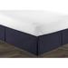 Latitude Run® Acampo Bed Skirt Cotton in Blue/Brown | 39 W x 80 D in | Wayfair 1DCB829FAAF74C41B3C562DB7FF61E1F