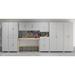 WFX Utility™ Aleg 5-Piece Garage Storage Cabinet System Manufactured Wood in Gray | 74.3 H x 84 W x 15.4 D in | Wayfair