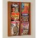 Wooden Mallet Wall Mounted Magazine Rack in Black | 26.25 H x 21.25 W x 3 D in | Wayfair AC26-6BL