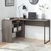 Union Rustic Joziah L-Shaped Desk Wood/Metal in Black/Brown/Gray | 30 H x 55 W x 35 D in | Wayfair B3EEABFB5021490B9D2DC190DC681594