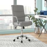 Ebern Designs Slifka High Back Office Conference Chair Upholstered in Gray | 43.5 H x 18.5 W x 18.5 D in | Wayfair BB0B1B1493454E4694A02A70896EDBF1
