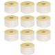 Trimming Shop Self Adhesive White Label Roll, Rectangular Stickers for Printing, Address, Mailing, Price Stickers, 2000 Label On Each Roll, 50mm x 25mm, 25mm Core (10 Roll)