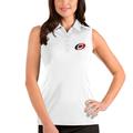 Women's Antigua White Carolina Hurricanes Tribute Sleeveless Polo