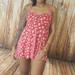 Free People Dresses | Brand New Free People Red Combo Mini Dress | Color: Red/White | Size: Xs