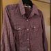 American Eagle Outfitters Tops | American Eagle Aeo Floral Sheer Western Style Button Up Shirt Medium | Color: Pink/Purple | Size: M