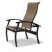 Red Barrel Studio® Hinch Patio Dining Chair Sling in Black | 39 H x 28.5 W x 30 D in | Wayfair 7DE2D0A03B9342BC8914BF2C07552A01