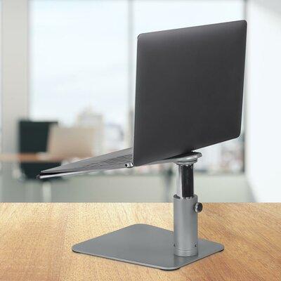 Mount-It Height Adjustable Laptop Stand For Desk | Properly Positions For Head, Neck, Back & Wrists in Gray | 11.6 H x 10.2 W in | Wayfair MI-7271